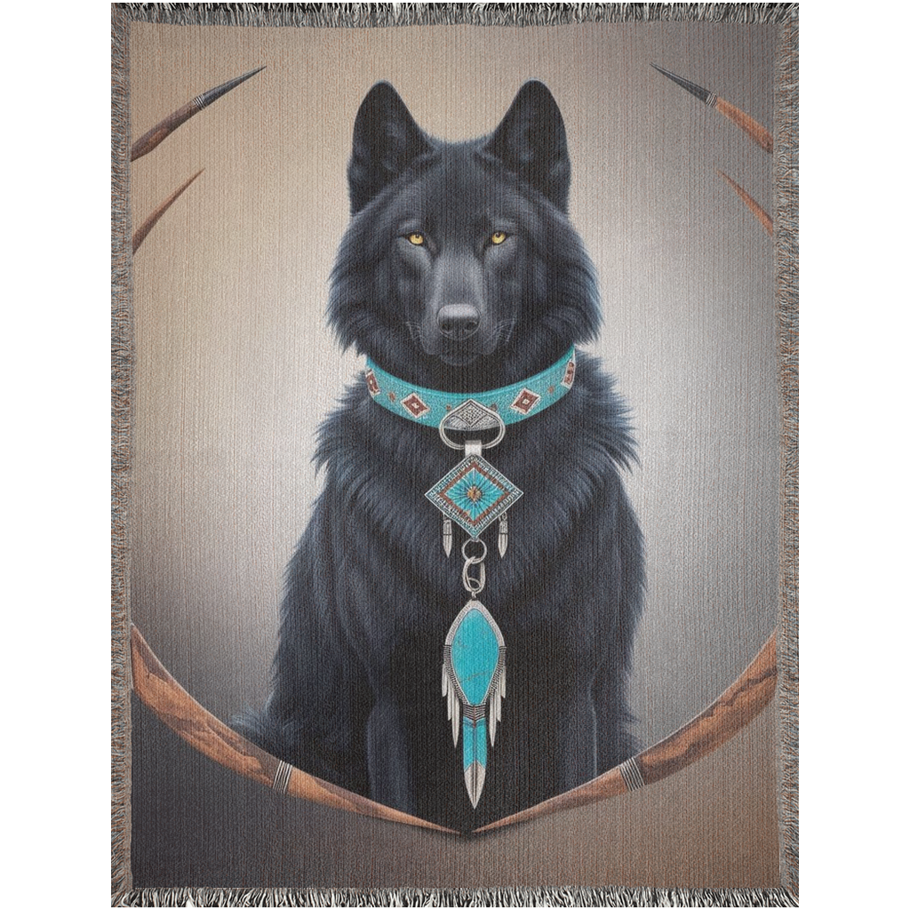 THE WOLF WITHIN..Woven Blanket
