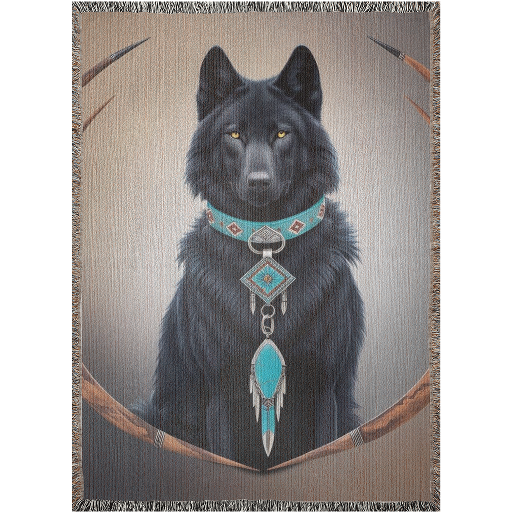 THE WOLF WITHIN..Woven Blanket