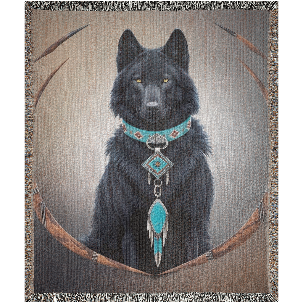 THE WOLF WITHIN..Woven Blanket